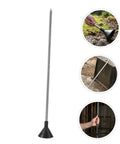Portable Water Leak Detector Rod For Underground Pipelines And Pipes With High Sensitivity Tracking, Stainless Steel And Plastic Build, black rod shown outdoors and indoors
