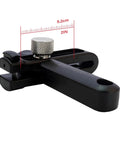Leather Strip Cutter And Strap Cutter Tool With Three Blades For DIY Leatherworking Durable Nylon Body And Adjustable Cutting Width For Smooth Precise Leather Cuts showing side view with measurement.