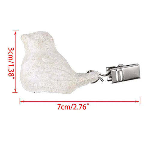 Clip On Tablecloth Weights Set Of Four Heavy Duty Cast Iron Bird Weights With Stainless Steel Clips Windproof Waterproof