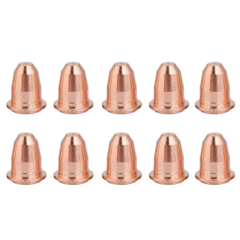 Badafaci Plasma Cutter Consumables Electrode Nozzle Kit For S25 And S45 Torch featuring 10 PD0116 nozzles displayed.