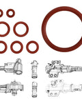 8 Pieces Silicone O Ring Seals Maintenance Kit For Fully Automatic Espresso Machines Gasket Replacement Parts To Stop Leaks
