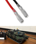 XT60 Male To 4mm Bullet Female Power Cable 14cm 18AWG Durable RC Battery Lead For Heng Long 1/16 Tanks And Other RC Models Rock Solid Connection And Easy Fit For Smooth Power Transfer Connector and RC Tank View