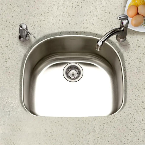 Stainless Steel Undermount Kitchen Sink 24 Inch D Bowl With 18 Gauge T304 Construction Rugged Workhorse Durable Rust