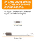 36 Pack Throttle Springs Kit For Honda Briggs And Stratton Small Engines And 2kW To 4kW Generators, showing 2x choke and governor springs