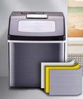 Killer Countertop Ice Maker Drops 55 Pounds Of Cubes Daily With Zero Hassle Featuring A 2.2 Liter Tank and see-through lid, sleek ABS design.