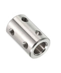 Stainless Steel Shaft Coupler Connector L22 X D14 6mm To 8mm Bore Rigid Coupling With Screw For 3D Printers Diy Projects Motors And Fully Threaded Rods Silver 4 Pack