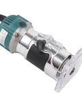 Built Tough 800W Electric Palm Router With Clear Base And Soft Touch Rubber Grip Smooth As Butter 30000 Rpm hand-held tool view
