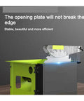 Close-up of Dust Free 3500W Table Saw For Woodworking Beast Mode All In One Desktop Cutter highlighting precise blade mechanism.