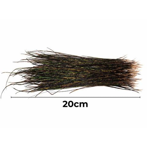 Natural Peacock Herl Feather For Fly Tying, 340 Strands, 10-20cm Length, Realistic Nymphs Wet Flies And Streamers Materials
