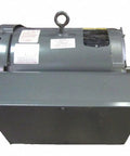 Shop Floor Beast Single Phase Ac Motor 10 Hp 3450 Rpm 230 V 60 Hz 215 T Frame TEFC Enclosure showing side view with cooling fins.