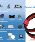Beefy 4 Gauge Silicone Wire Set With 5 Ft Red And 5 Ft Black Flexible 4 AWG Stranded Tinned Copper Cable For Auto Audio Power And Electrical Installations Now shown with diverse applications.