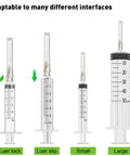 100 Pack 27G 1.5 Inch Luer Lock Needles For Ink Refilling, Stainless Steel And Plastic, Individually Packed, Pro Grade For Lab Work, Industrial Use, And Plant Cultivation on syringes