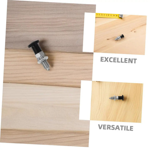 Build Tough Stainless Steel Spring Plunger With Fine Thread Reset Action And Rock Solid Self Locking Grip For Heavy Duty Industrial Assembly And Daily Machine Shop Jobs on wooden surfaces