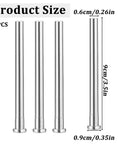 4 Pack 3.5 Inch Door Hinge Pins Stainless Steel Silver Oil Rubbed Finish For Interior Doors And Windows Security Replacement