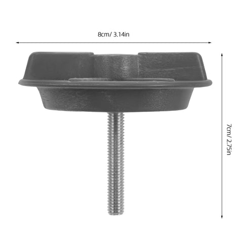 Side view of Spare Tire Bolt Kit For Kia Forte with Beefy Hold Down Screws And Carrier Clamp, dimensions labeled