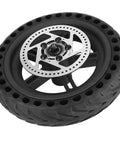 M365 Rear Wheel Hub And Tire Replacement Kit With Explosion-Proof, Pressure-Resistant, And Shock-Absorbent Build, black tire close-up