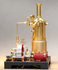Working Steam Engine Model Kit 38 Piece Stationary Mill Engine With Boiler Generator And Lamp Stand Vintage Steampunk Mechanical Display