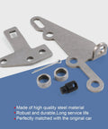 GM Automatic Transmission Shifter Cable Bracket And Lever Kit Built Tough For TH400 TH350 kit components displayed on surface