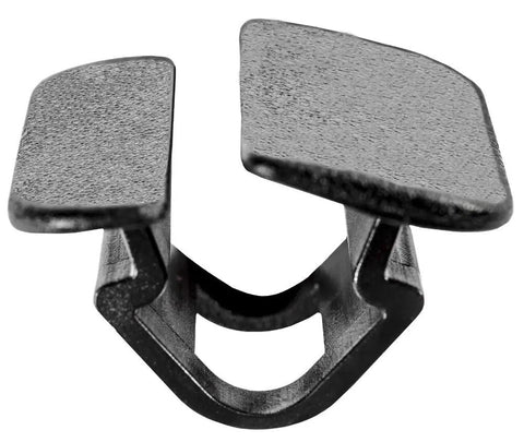 Heavy Duty Hood Insulation Retainers For Volvo C30 S40 V60 15 Pack Black Nylon Clips close-up view of clip design.