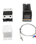 Self Tuning PID Temperature Controller With Stainless Steel Probe And Microprocessor Power Supply For Food Processing Poultry Chemical And Industrial Plants 40A Pro Grade, probe set