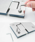 Installing Two Pack Frameless Shower Door Hinges Built To Last 180 Degree Glass To Glass Hinges Heavy Duty 304 Stainless Steel