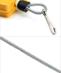Heavy Duty Spring Balancer For Assembly Lines, Retractable Tool Fixture Holder with solid iron case and steel cable close-up