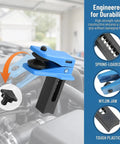 Four Piece Car Brake Line Plug Kit With Leak Proof Stop Clamp For Three Eighths Inch Five Sixteenths Inch And One Half Inch Hoses