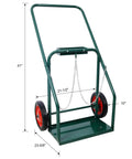 Heavy Duty Dual Cylinder Hand Truck Cart With 440 Pound Load Capacity For Welding Equipment Mobile Dolly With Measurements