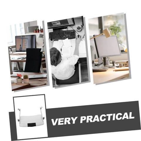 Under Desk Keyboard Tray With Slick Glide Mechanism And Ergonomic Wrist Rest for smooth typing sessions in a modern office.