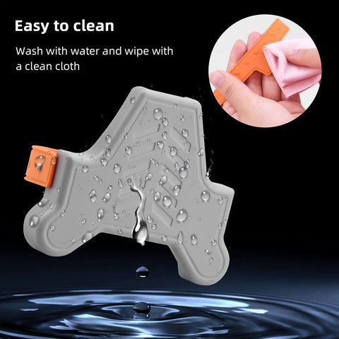 Propeller Holder And Strap Guard Stabilizer For Mini 3 And Mini 3 Pro Drones showing water-resistant orange design for easy cleaning