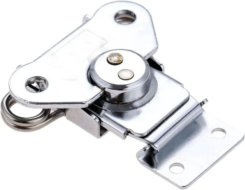 Heavy Duty Toggle Catch Latch With Duckbill Hasp Lock, 60X72Mm Steel Clamp for cabinets, tool boxes, pack of 2.