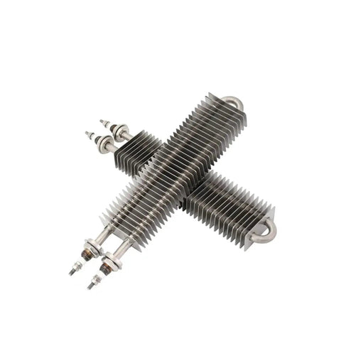 Top Shelf Square Fin Heater 230V 40x80mm Stainless Steel Electric Oven Heating Element with fins for efficient heat circulation.