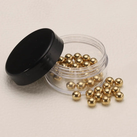 50 Pcs 5 Mm H62 Brass Bearing Balls Set G200 Precision Balls For Bearings Wear Resistant Corrosion Resistant Brass Balls With Smooth Finish