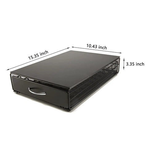 Vertuo Capsule Storage Drawer For VertuoLine Pods Metal Organizer Holds 40 Capsules Stackable Space Saver With Smooth Gliding Drawer.
