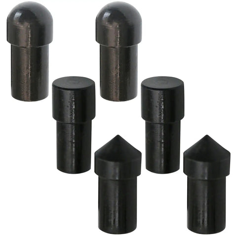 Rock Solid Two Piece Arbor Press Drift Set With Flat Pointed And Round Tips 9.5 Millimeter Steel Punch Kit That Slides Into Place Effortlessly And Gets Your Bearings Spot On For Zero Extra Stress