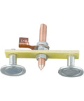 Solid Double Head Magnetic Welding Clamps With Heavy Duty Adsorption And Grounding That Grip Tight For Professional Jobs, No More Slippage When You Need Them Most To Clamp Up To 3 Kg Securely Every Single Time, showing clamps with strong magnets and copper grounding.