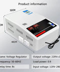No Sweat Heavy Duty Automatic Voltage Stabilizer Built Tough For Your Home Gear Pure Copper Coils dual digital display and inputs.