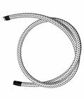 Universal Garment Steamer Hose Extension Set 2m Heat Insulated PVC Tube For All Steamers coiled on white background
