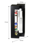 Dope Desktop Weather Station With Galileo Thermometer And Fitzroy Storm Glass Predictor, Matte Black Finish, Five Multicolor Spheres