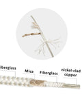 Cross-section of Mica Insulated High Temperature Wire With Nickel Plated Copper Conductor For Tough Environments, -60 To 450 Degree C