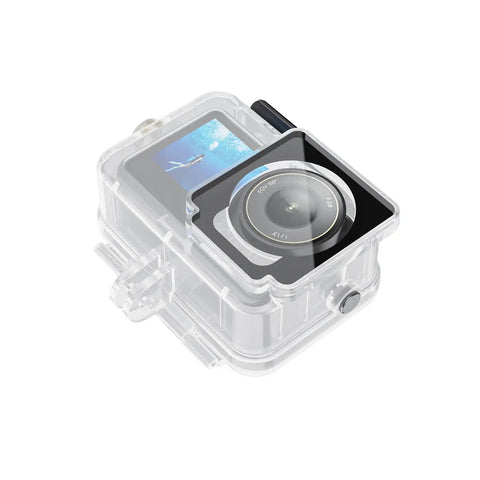 Deep Water Action Camera Case For Osmo Action 6 5 Pro 4 Underwater Housing 40M 131Ft With clear front and stainless steel buttons