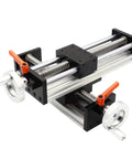 CNC XY Axis Ball Screw Linear Guide System For Precise Engraving And Milling 50x200 Stroke with handle and rail details