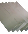 Pro Shop Grade Stainless Steel Sheet Shim Assortment With Inch Measurements For Tight Gap Filling and Auto Repair showing flat metal spacers.