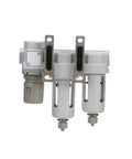 Three Stage Compressed Air Drying System With Particulate Filter Coalescing Filter And Regulator 3 Eighth Inch NPT Poly Bowl