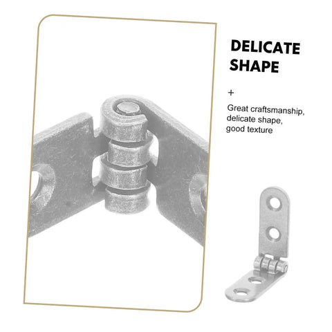 Heavy Duty Folding Table Hinges Set 12 Piece Nickel Plated 76x15x2mm close-up showcasing hinge detail and texture.