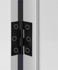 Black Stainless Steel Cabinet And Drawer Butt Hinges With Screws 45mm By 31mm 1mm Plate Flat Folding Hinge Set installed