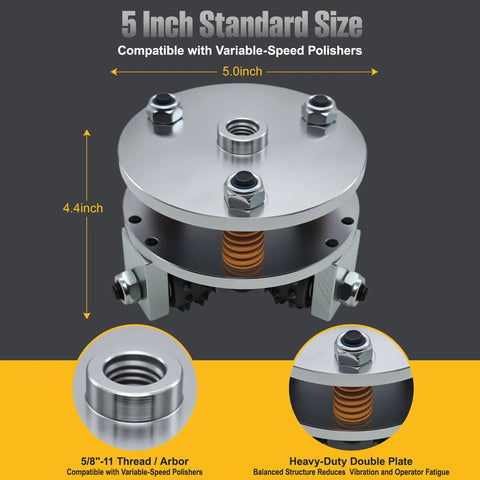 5 Inch Bush Hammer Plate For Stone And Concrete Coating Removal And Surface Roughening CSP 4 5 Anti Slip Floor Prep