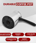 Portable Electric Turkish Coffee Pot With Foldable Stainless Steel Design Makes Up To Five Cups Ideal For Arabic Turkish Coffee