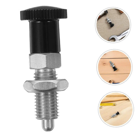 Rock Solid Stainless Steel Spring Plunger With Integrated Reset Mechanism And Precision Fine Thread designed for tough industrial tool work.