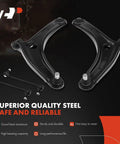Front Steering Suspension Kit 8 Piece Beef Up Your Ride For Mitsubishi Outlander 2007-2017 And Lancer 2009-2013 steel parts